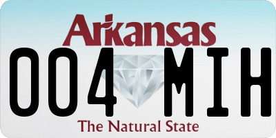 AR license plate 004MIH