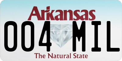 AR license plate 004MIL