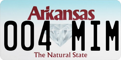 AR license plate 004MIM