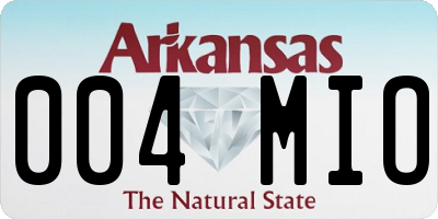 AR license plate 004MIO