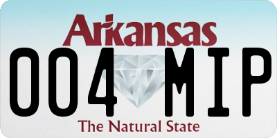 AR license plate 004MIP
