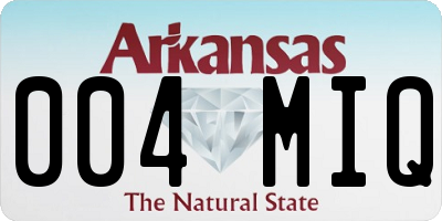 AR license plate 004MIQ