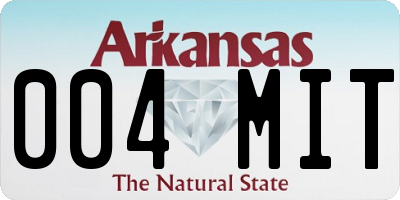 AR license plate 004MIT