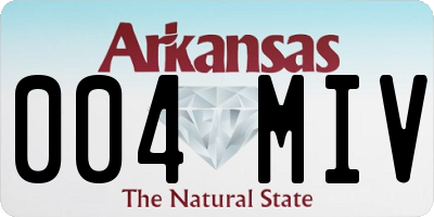 AR license plate 004MIV