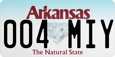 AR license plate 004MIY
