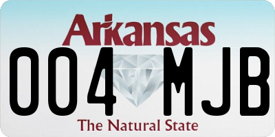 AR license plate 004MJB