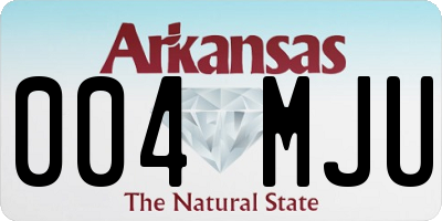 AR license plate 004MJU