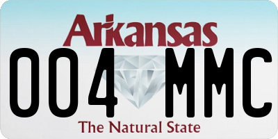 AR license plate 004MMC