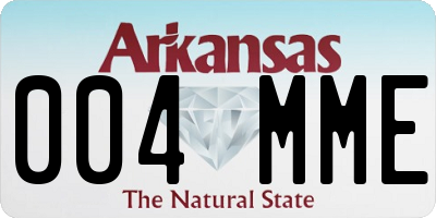 AR license plate 004MME