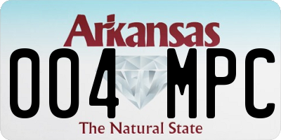 AR license plate 004MPC