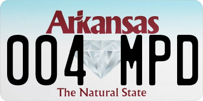 AR license plate 004MPD