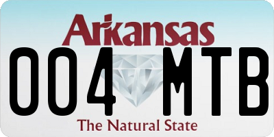 AR license plate 004MTB