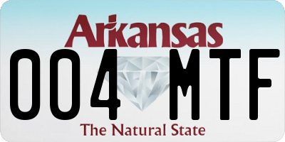 AR license plate 004MTF