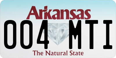 AR license plate 004MTI