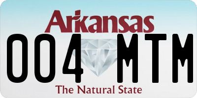 AR license plate 004MTM