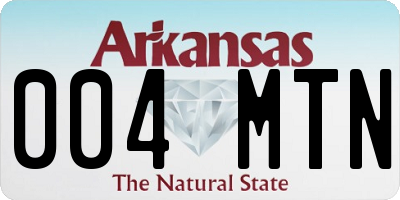 AR license plate 004MTN