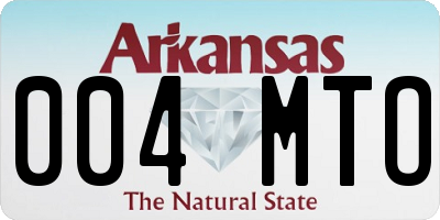 AR license plate 004MTO