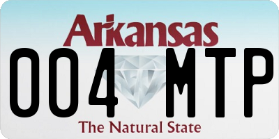 AR license plate 004MTP