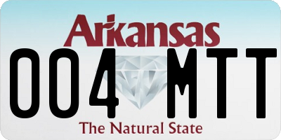 AR license plate 004MTT
