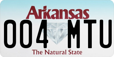 AR license plate 004MTU