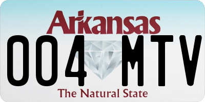 AR license plate 004MTV