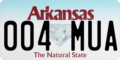 AR license plate 004MUA