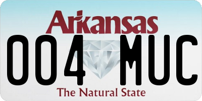 AR license plate 004MUC