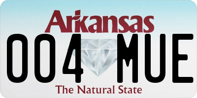 AR license plate 004MUE