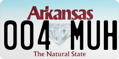AR license plate 004MUH