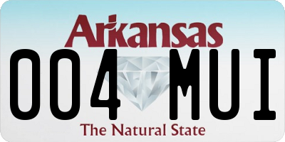 AR license plate 004MUI