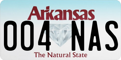AR license plate 004NAS