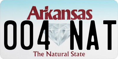 AR license plate 004NAT