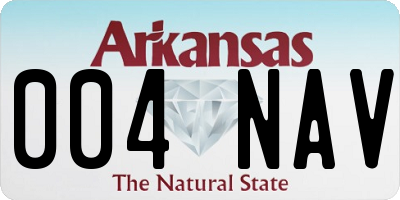 AR license plate 004NAV