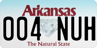 AR license plate 004NUH