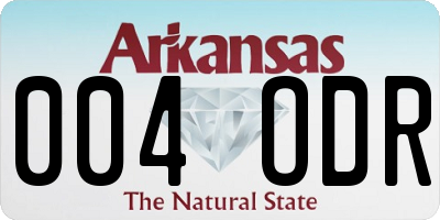 AR license plate 004ODR