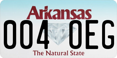 AR license plate 004OEG