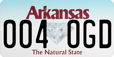 AR license plate 004OGD