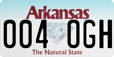 AR license plate 004OGH