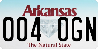 AR license plate 004OGN