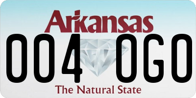 AR license plate 004OGO