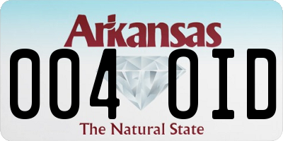 AR license plate 004OID