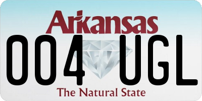 AR license plate 004UGL