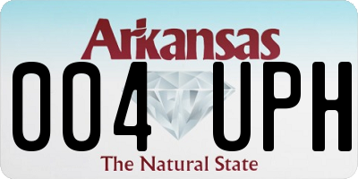 AR license plate 004UPH