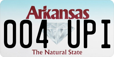 AR license plate 004UPI