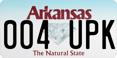 AR license plate 004UPK