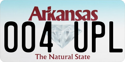 AR license plate 004UPL