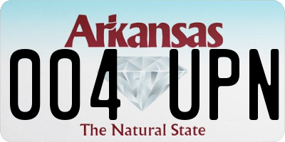 AR license plate 004UPN