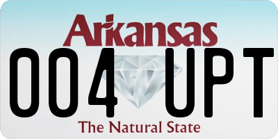 AR license plate 004UPT