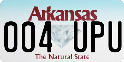 AR license plate 004UPU