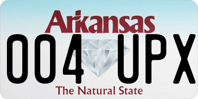 AR license plate 004UPX